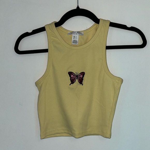 Butterfly Crop Top - Picture 1 of 3